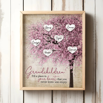 Personalised Family Tree Canvas 