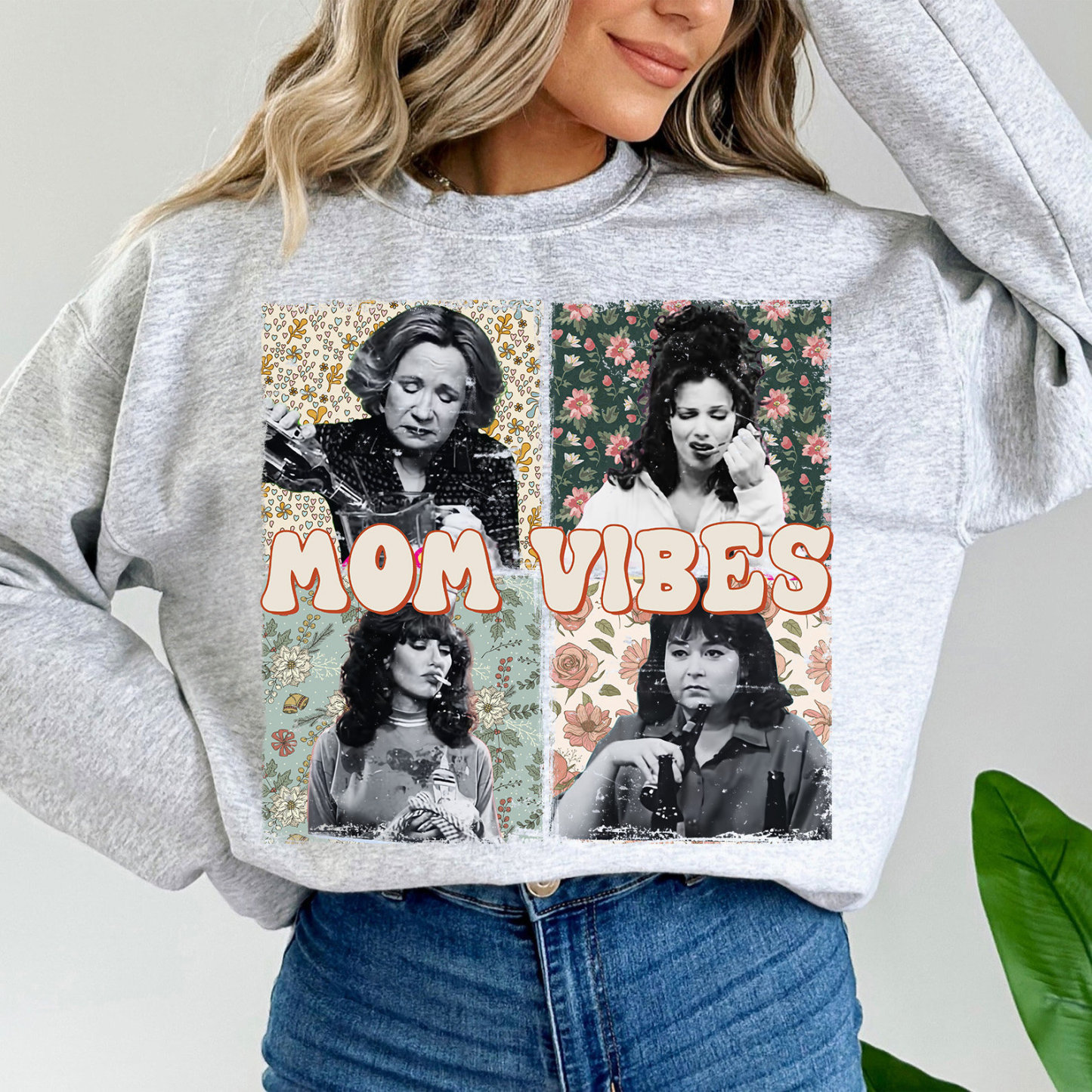 Retro Mom Vibes Sweatshirt, 90s Mom Vibes T-Shirt