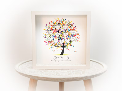 Personalized Family Tree Frame Light Frame Box