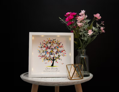 Personalized Family Tree Frame Light Frame Box
