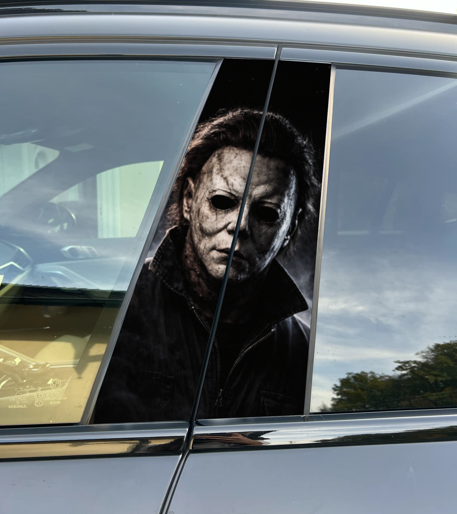 Michael M Car Pillar Wrap - Premium Vinyl B-Pillar Decal, Universal Fit