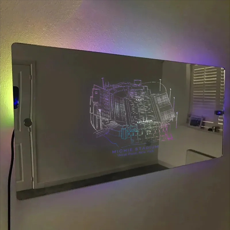 Michie Stadium West Point New York Stadium Mirror Light-Gifts For Sports Lovers、Army Black Knights、NCAA