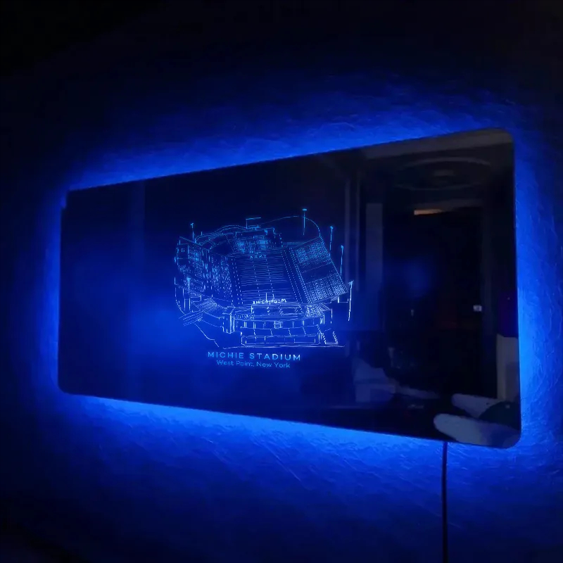 Michie Stadium West Point New York Stadium Mirror Light-Gifts For Sports Lovers、Army Black Knights、NCAA