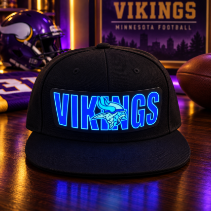 Football Fan LED Light-Up Snapback Cap