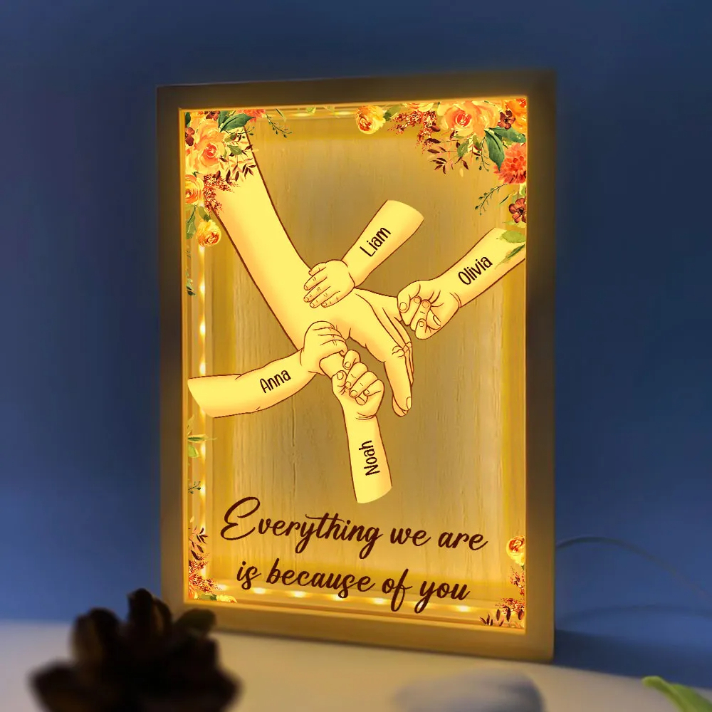【青藜测试】Mom Everything We Are Is Because Of You - Personalized frame lightbox