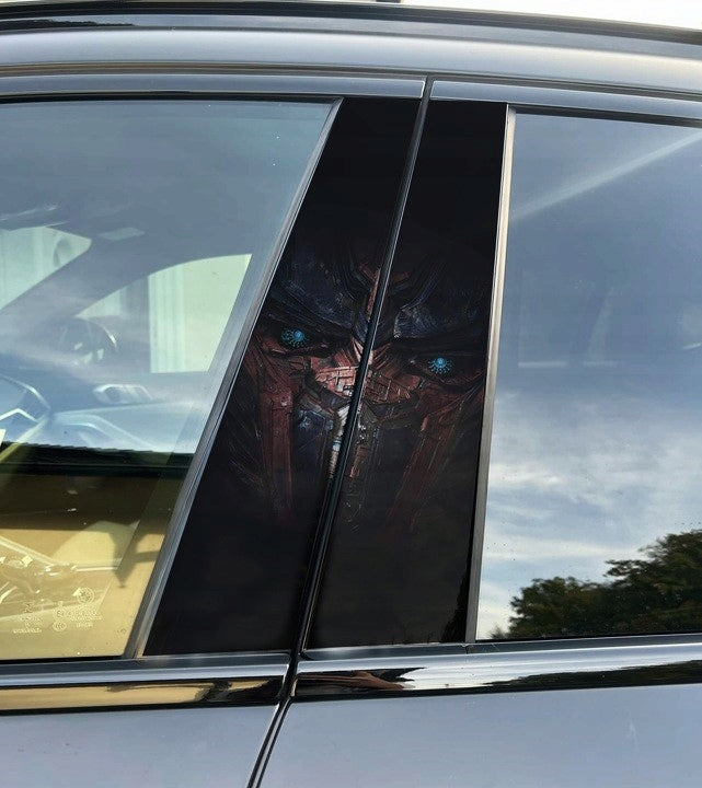 Transformers Car Pillar Wrap Premium Vinyl B-Pillar Decal, Universal Fit