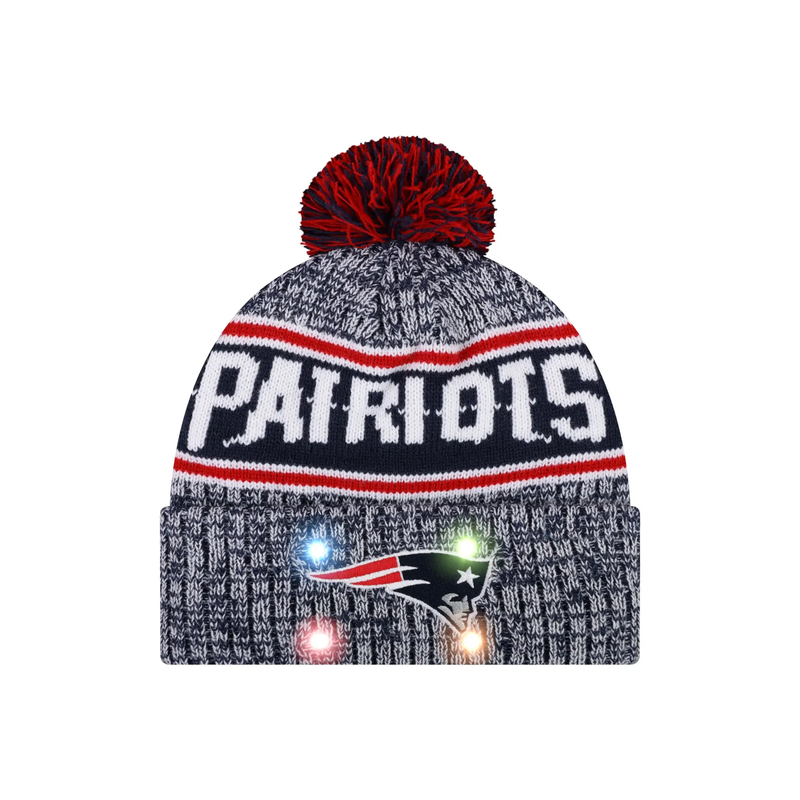 Football Team Warm Light up Pom Beanie