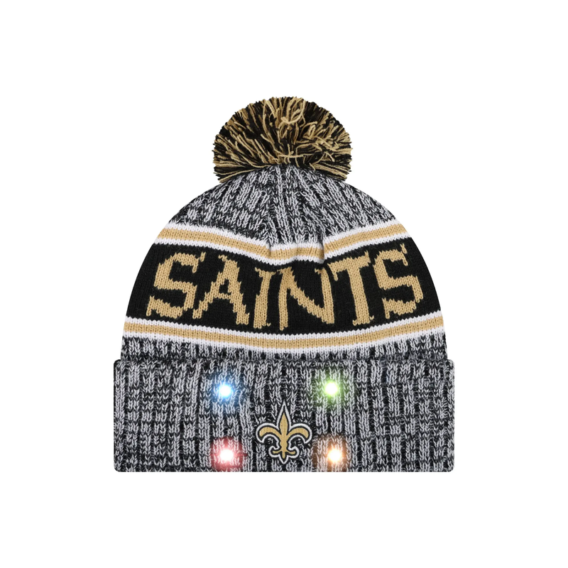 Football Team Warm Light up Pom Beanie