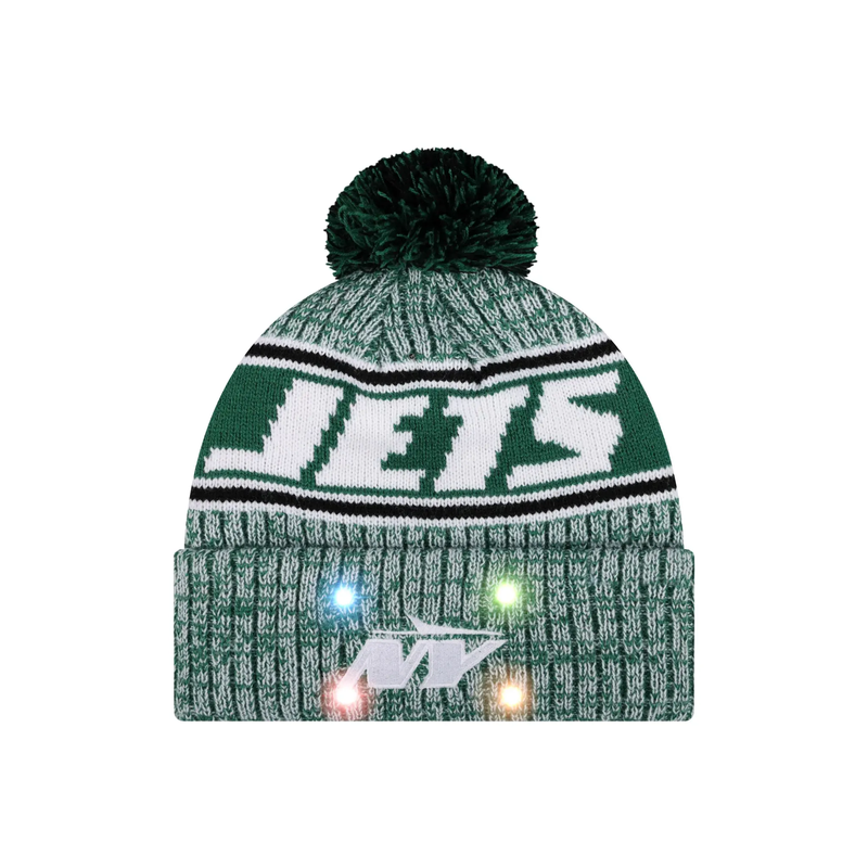 Football Team Warm Light up Pom Beanie