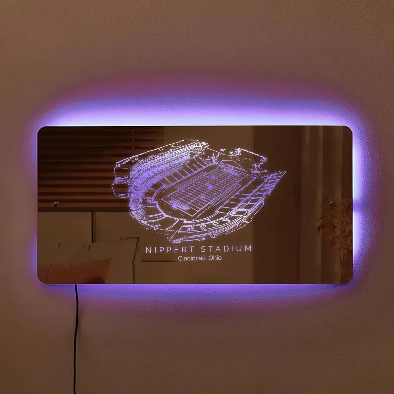 Nippert Stadium Mirror Light-Gifts For Sports Lovers、Cincinnati Bearcats、NCAA