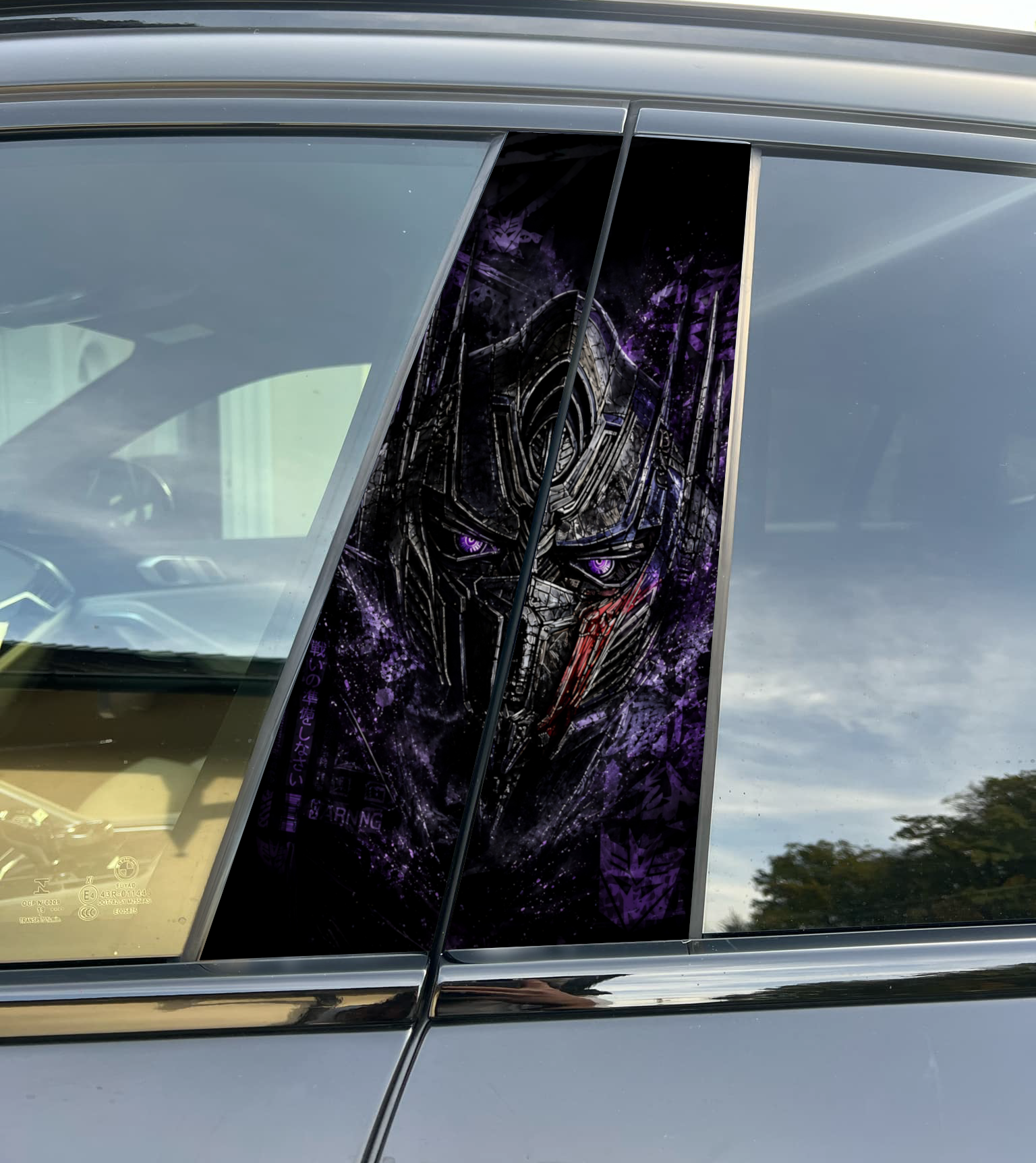 Transformers Car Pillar Wrap Premium Vinyl Pillar Decal Universal Fit