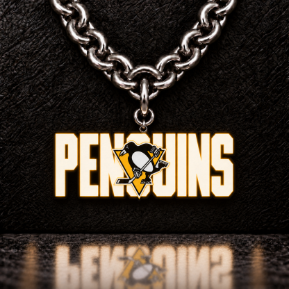 Hockey Fan LED Light-Up Pendant Chain Necklace