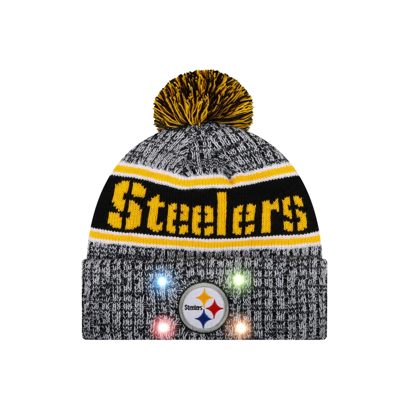 Football Team Warm Light up Pom Beanie