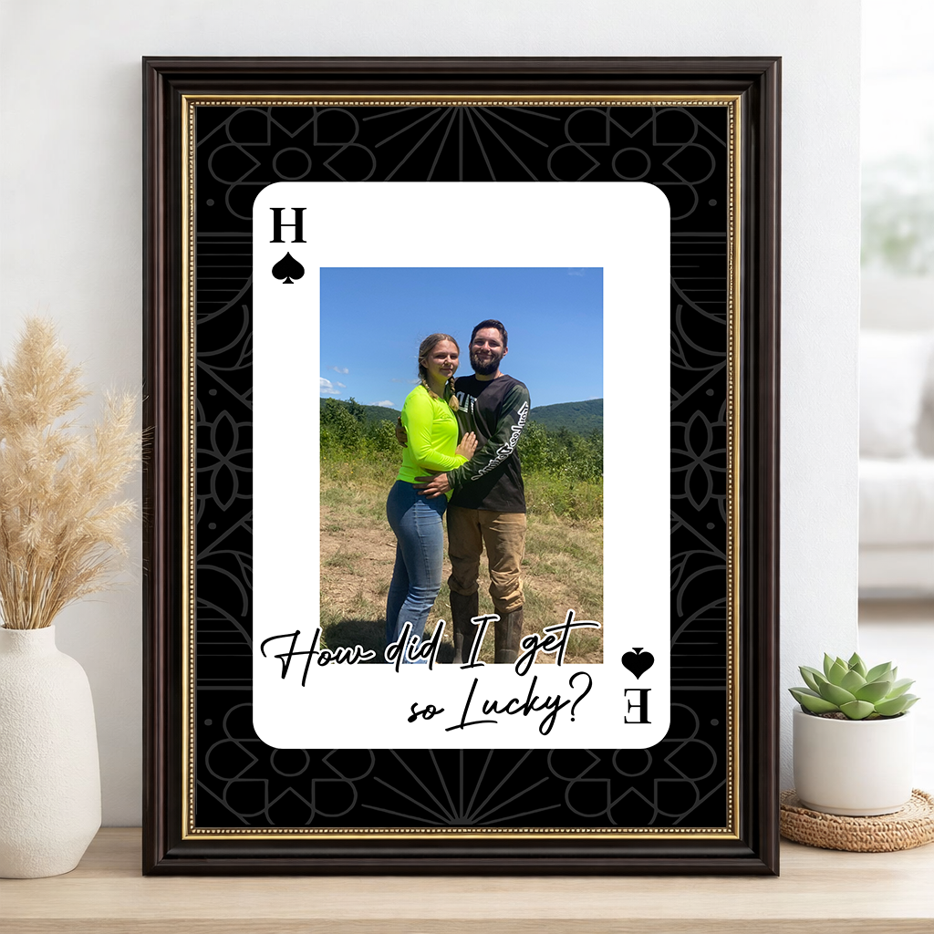 King and Queen Custom Photo Print Couples Wall Art