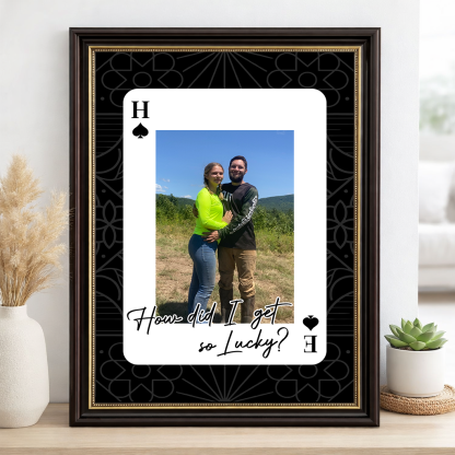 King and Queen Custom Photo Print Couples Wall Art