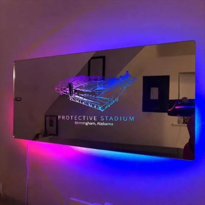 Protective Stadium Mirror Light-Gifts For Sports Lovers、Conference USA、Birmingham、NCAA、Birmingham Stallions