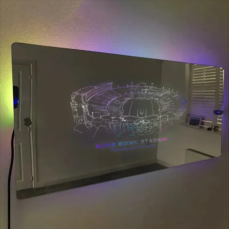 Rose Bowl Stadium Mirror Light-Gifts For Sports Lovers、UCLA Bruins、Los Angeles Rams、Pasadena California