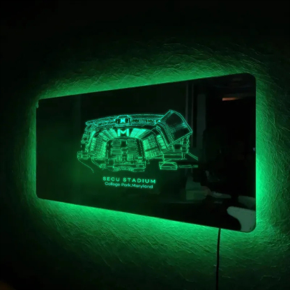 SECU Stadium Mirror Light-Gifts For Sports Lovers、Maryland Terrapins、NCAA