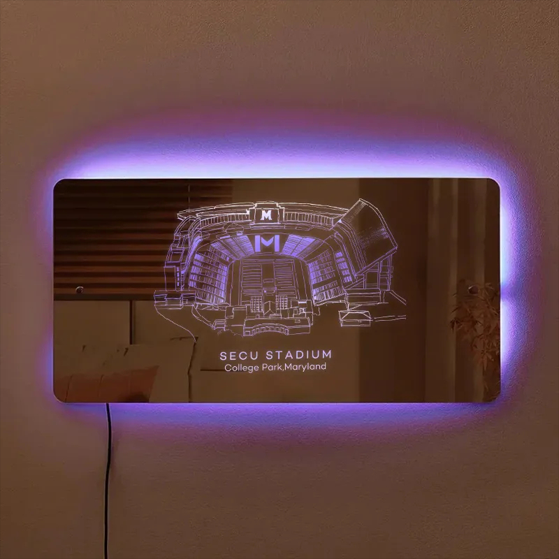 SECU Stadium Mirror Light-Gifts For Sports Lovers、Maryland Terrapins、NCAA