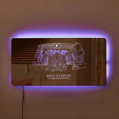 SECU Stadium Mirror Light-Gifts For Sports Lovers、Maryland Terrapins、NCAA
