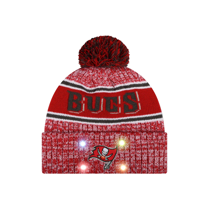 Football Team Warm Light up Pom Beanie