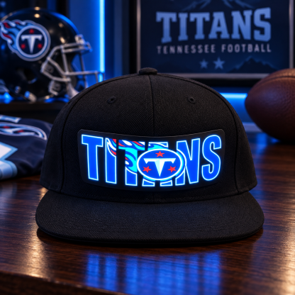 Football Fan LED Light-Up Snapback Cap