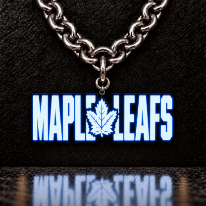 Hockey Fan LED Light-Up Pendant Chain Necklace