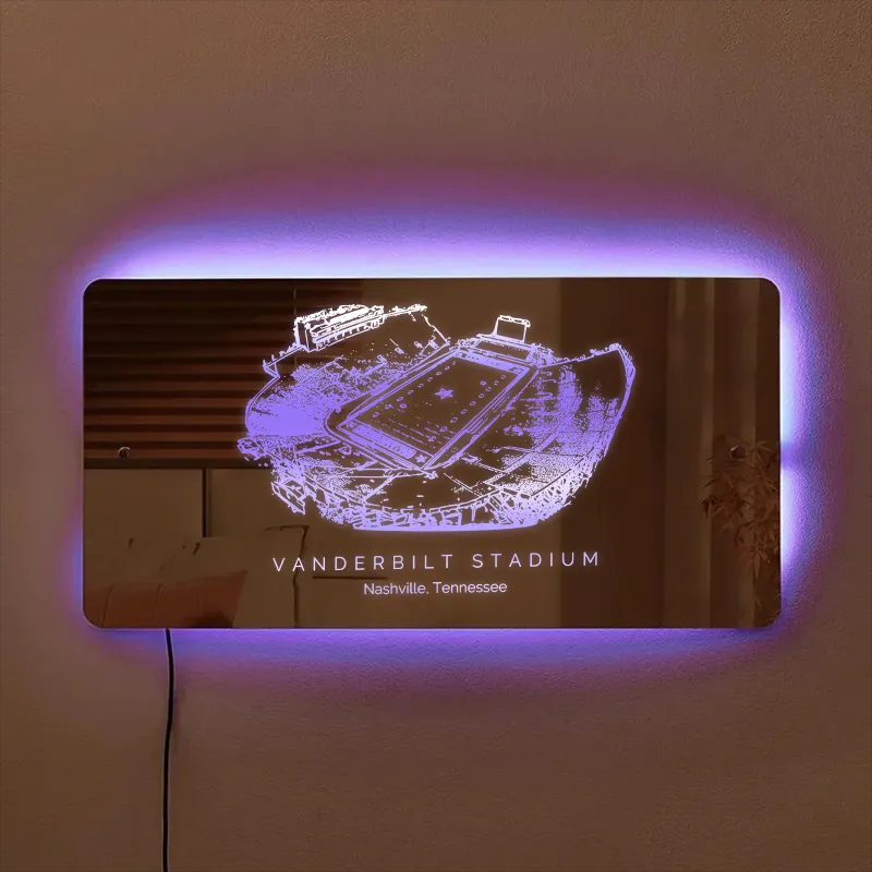 Vanderbilt Stadium Mirror Light-Gifts For Sports Lovers、Vanderbilt Commodores、NCAA、Tennessee