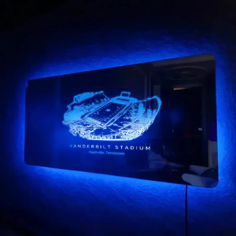 Vanderbilt Stadium Mirror Light-Gifts For Sports Lovers、Vanderbilt Commodores、NCAA、Tennessee