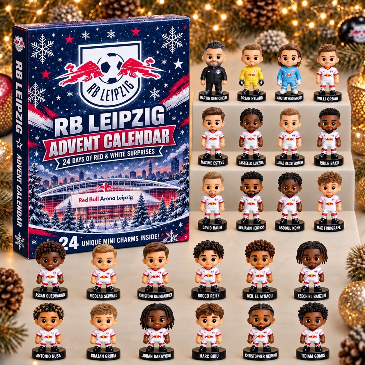 RB Leipzig · Football Fan 24-Day Advent Calendar – Soccer Club Countdown Gift Box
