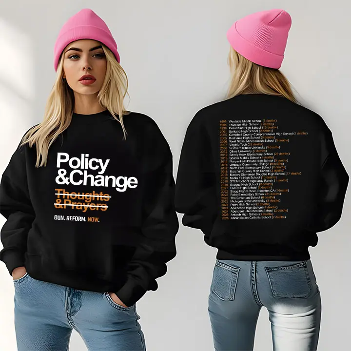 Policy and Change Gun Reform Graphic Shirt