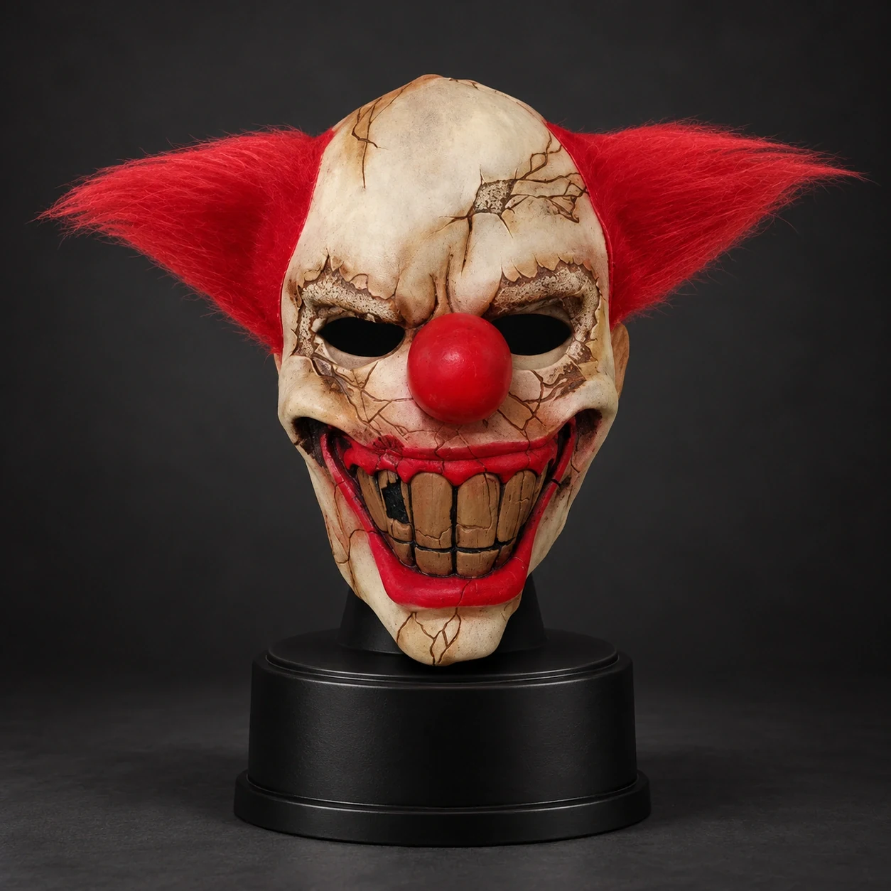 Red-Nosed Carnival Clown Silicone Mask
