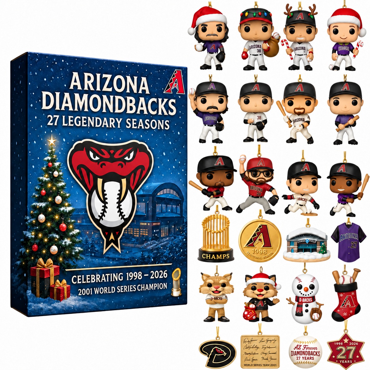 Baseball Fan Christmas Advent Calendar