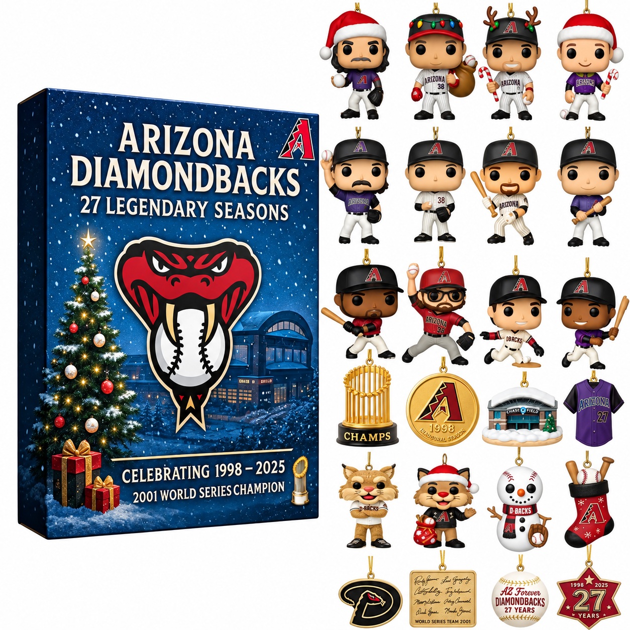 2026 Baseball Fan Advent Calendar - 24 Day Countdown