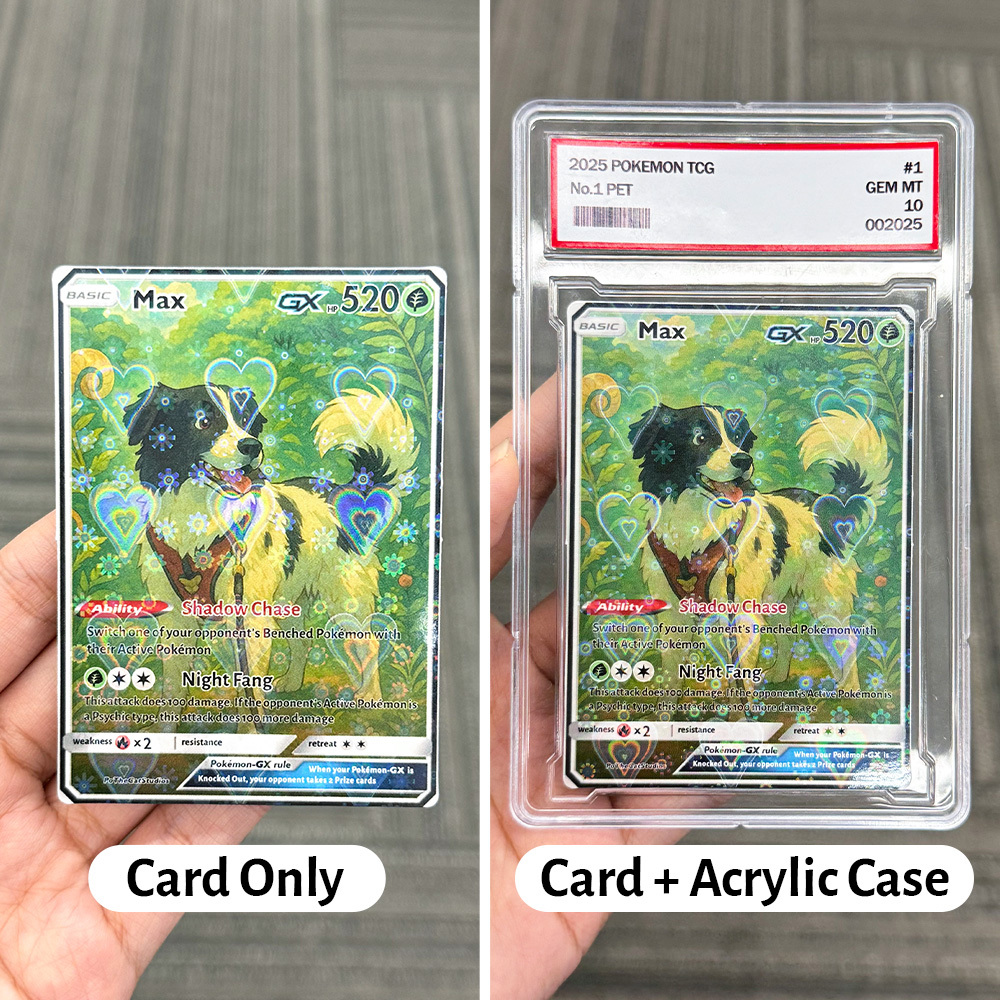 Custom Anime Pet Pokecard V/Vmax/VSTAR/EX/GX/TRAINER  Card