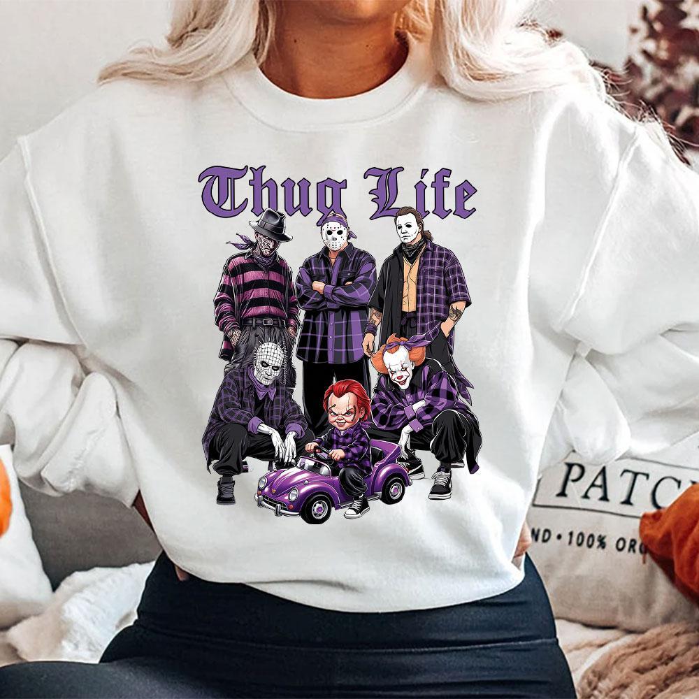 Thug Life Horror Movie Sweatshirt