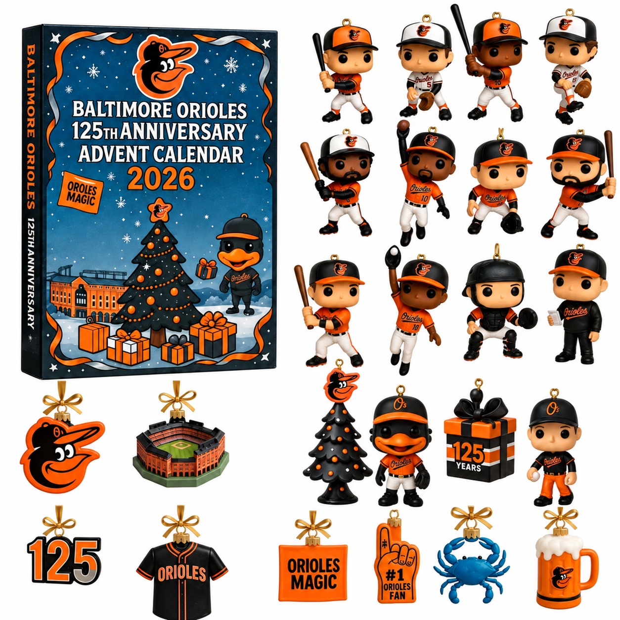 Baseball Fan Christmas Advent Calendar