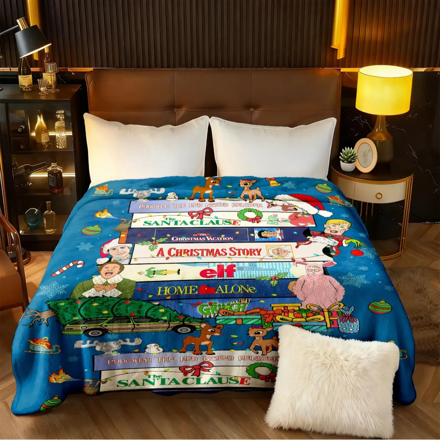 Christmas movie blanket
