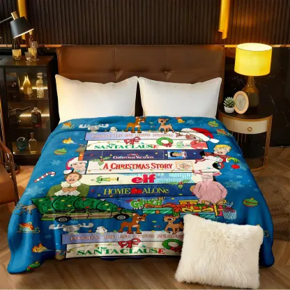 Christmas movie blanket