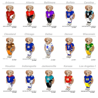 Football All Team Graphic Sweatshirt