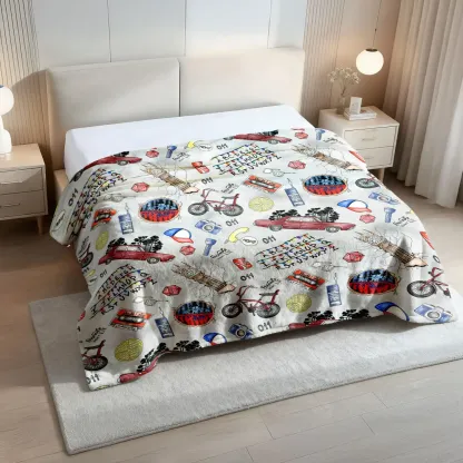 Iconic Posters From Season 1-5 Collection Flannel Blanket