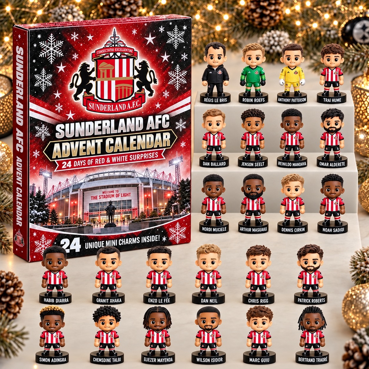 Sunderland AFC · Football Fan 24-Day Advent Calendar – Soccer Club Countdown Gift Box