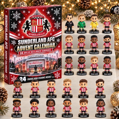 Sunderland AFC · Football Fan 24-Day Advent Calendar – Soccer Club Countdown Gift Box