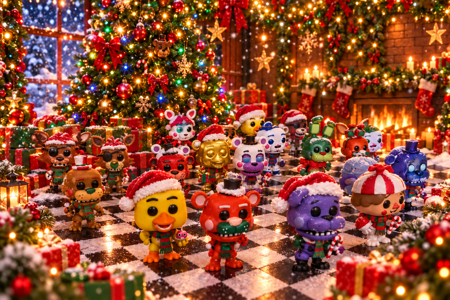 24 Complete Holiday Figures Set