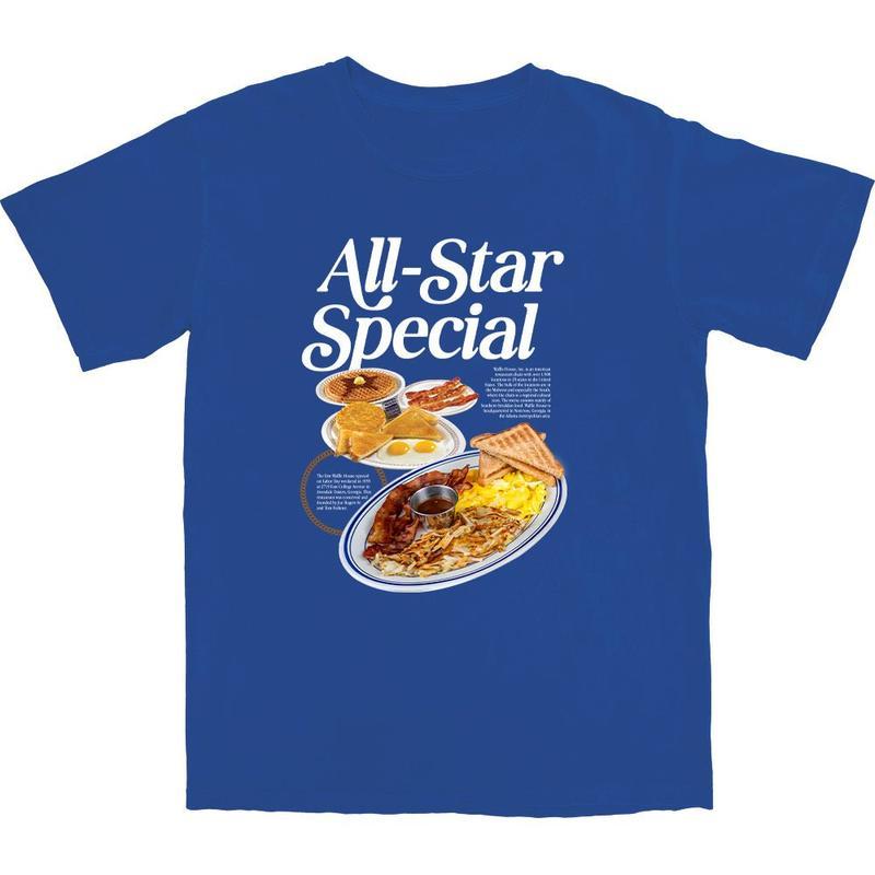 All-Star Breakfast Cotton Funny Casual Shortsleeve T-Shirt