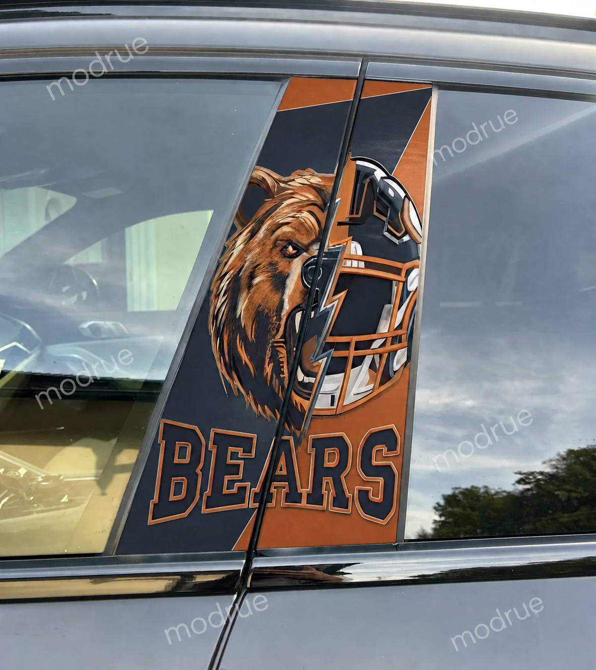 Football Team Mascot Edition Car Pillar Wrap - Universal Fit
