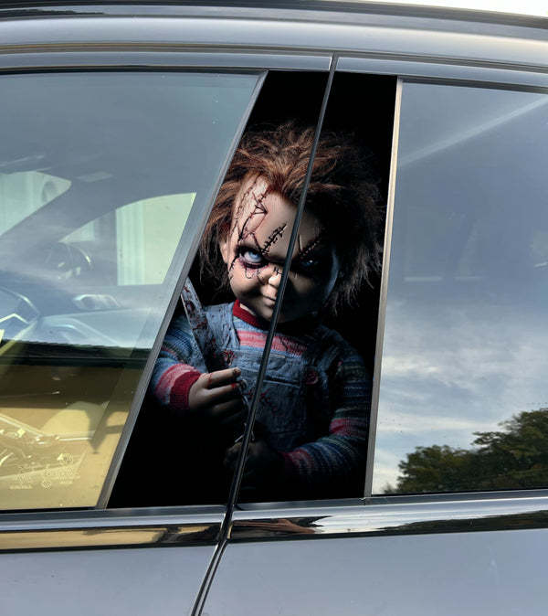 Chucky Car Pillar Wrap - Premium Vinyl B-Pillar Decal, Universal Fit