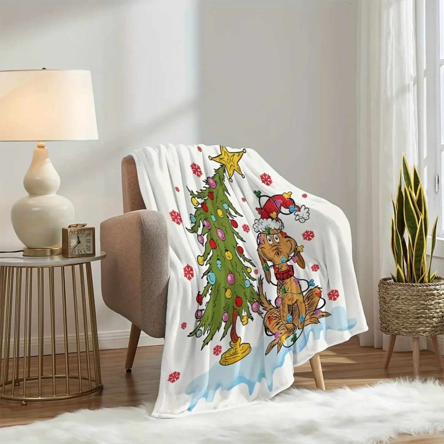 Christmas Cartoon Movie Flannel Blanket
