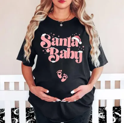 Santa Baby Pink Shirt
