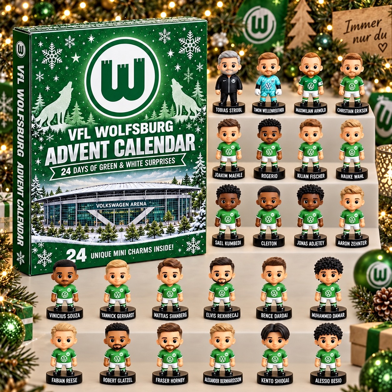 VfL Wolfsburg · Football Fan 24-Day Advent Calendar – Soccer Club Countdown Gift Box